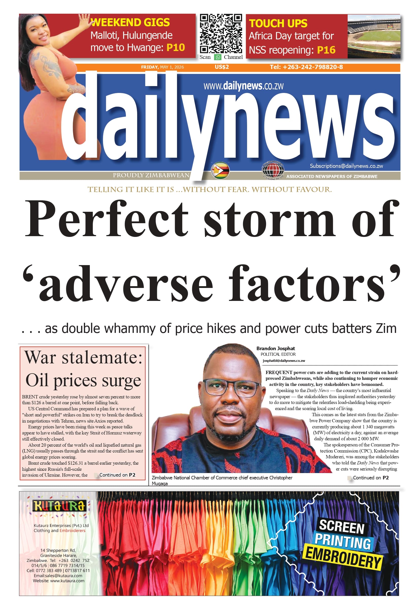 Friday 1 May 2026